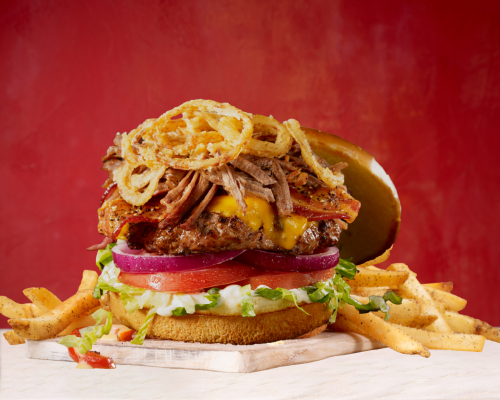 Cowboy Triple Meat Burger - Fridays 